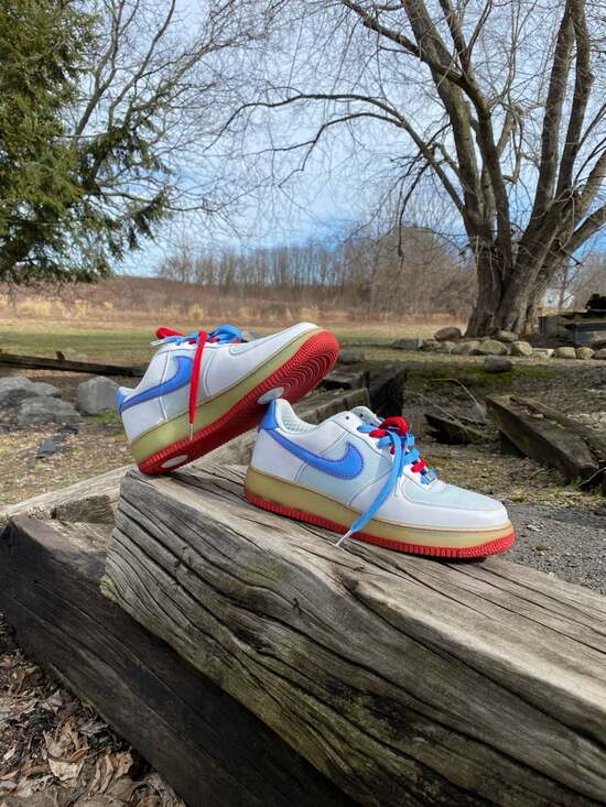 Nike Air Force 1 Premium '07 'Glacier Blue' Womens size NO shoe box - Picture 5 of 6